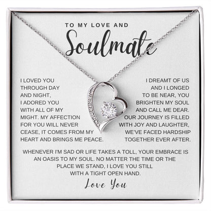 Gift to my Love and Soulmate | Forever Love Necklace
