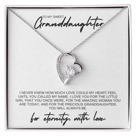 Gift for Granddaughter - I never knew - Forever Love