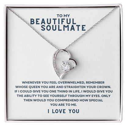 Gift To My Beautiful Soulmate | Forever Love Necklace