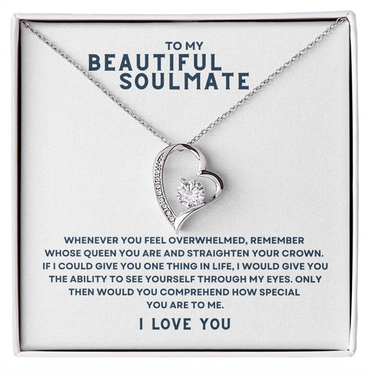 Gift To My Beautiful Soulmate | Forever Love Necklace