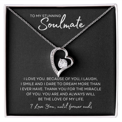 Gift To My Stunning Soulmate | Forever Love Necklace