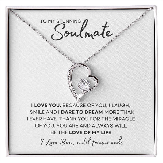 Gift to my Stunning Soulmate | Forever Love Necklace
