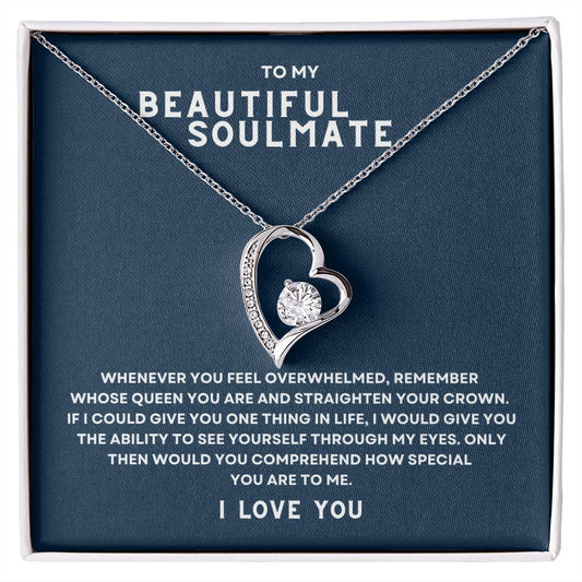 Gift to My Beautiful Soulmate | Forever Love Necklace