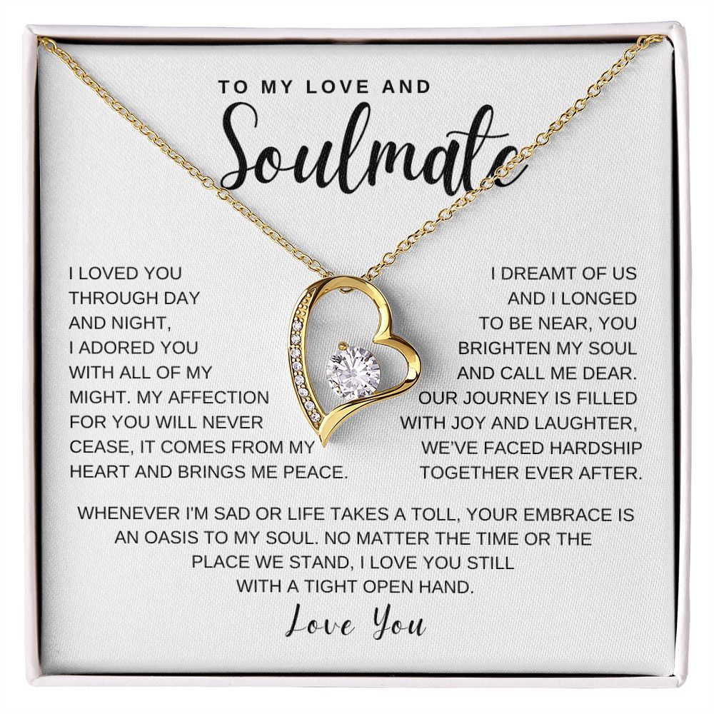 Gift to my Love and Soulmate | Forever Love Necklace