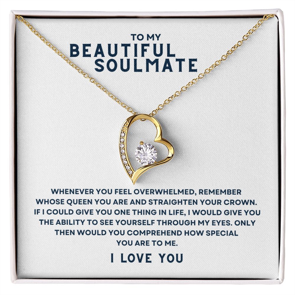 Gift To My Beautiful Soulmate | Forever Love Necklace