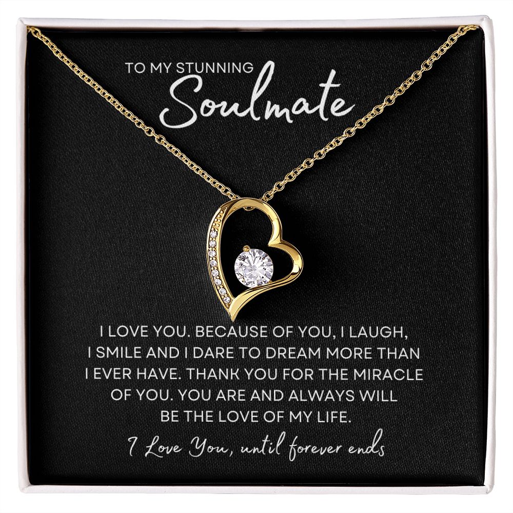 Gift To My Stunning Soulmate | Forever Love Necklace