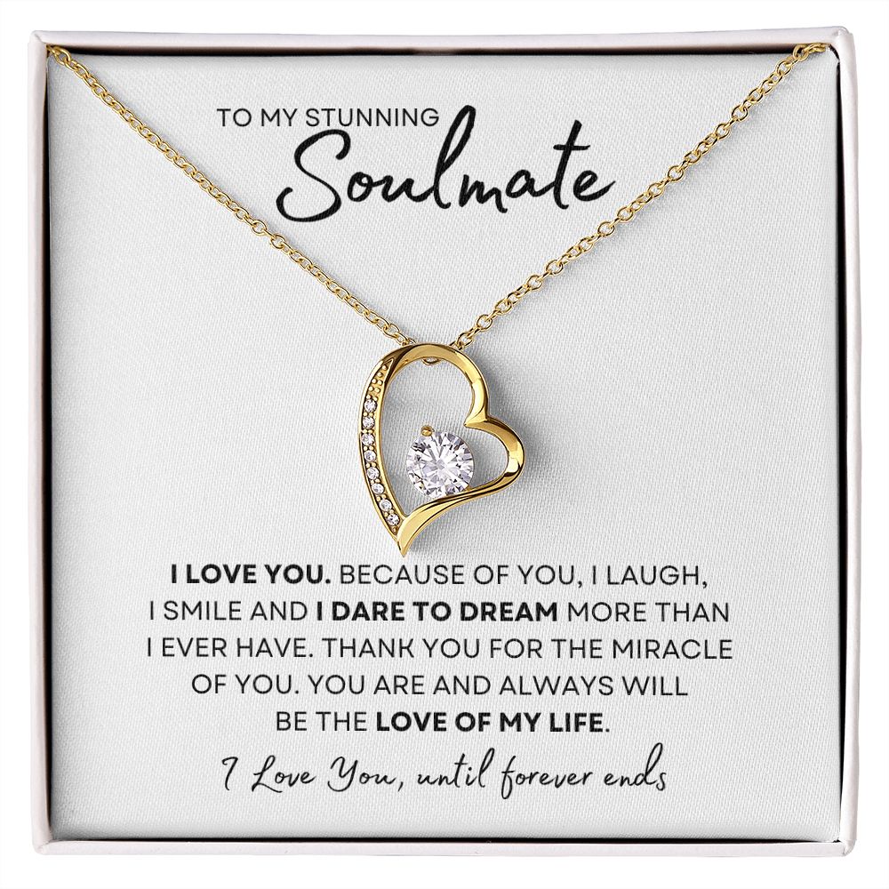 Gift to my Stunning Soulmate | Forever Love Necklace