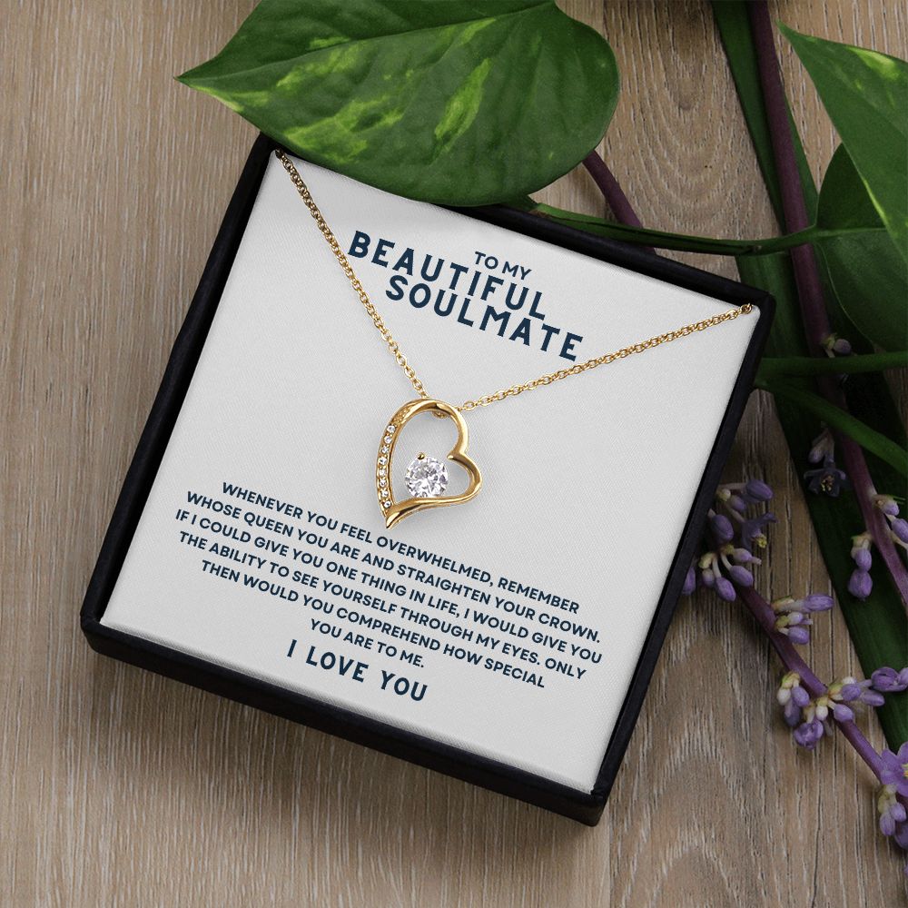 Gift To My Beautiful Soulmate | Forever Love Necklace