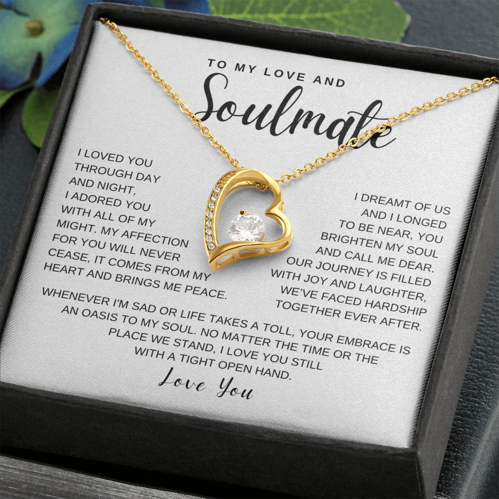 Gift to my Love and Soulmate | Forever Love Necklace
