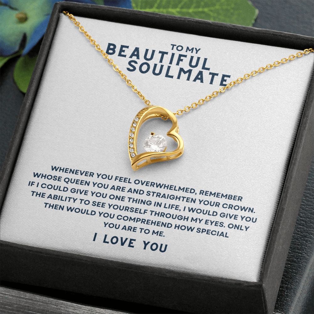 Gift To My Beautiful Soulmate | Forever Love Necklace