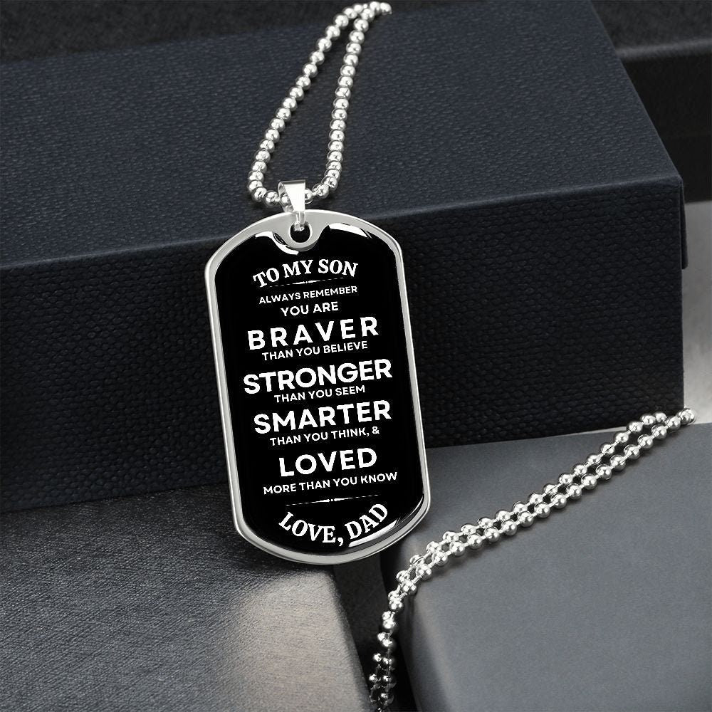 Military Tag Gift To My Son From Dad | The perfect Gift on Christmas, Birthday, Graduation