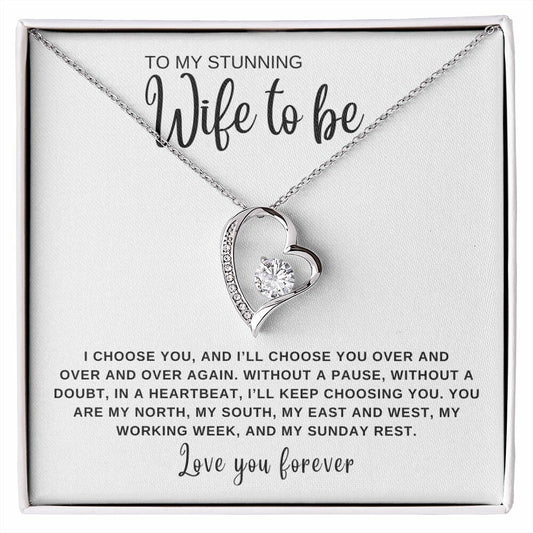 Forever Love Necklace Gift To Wife To Be, Future Wife, Bride